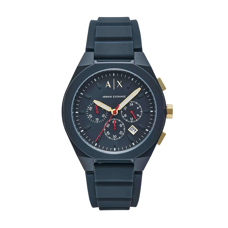 【値下げ】アルマーニ エクスチェンジ　AX1513 Black Watch Amazon.com: A|X Armani Exchange Men's Sync Chronograph Blue